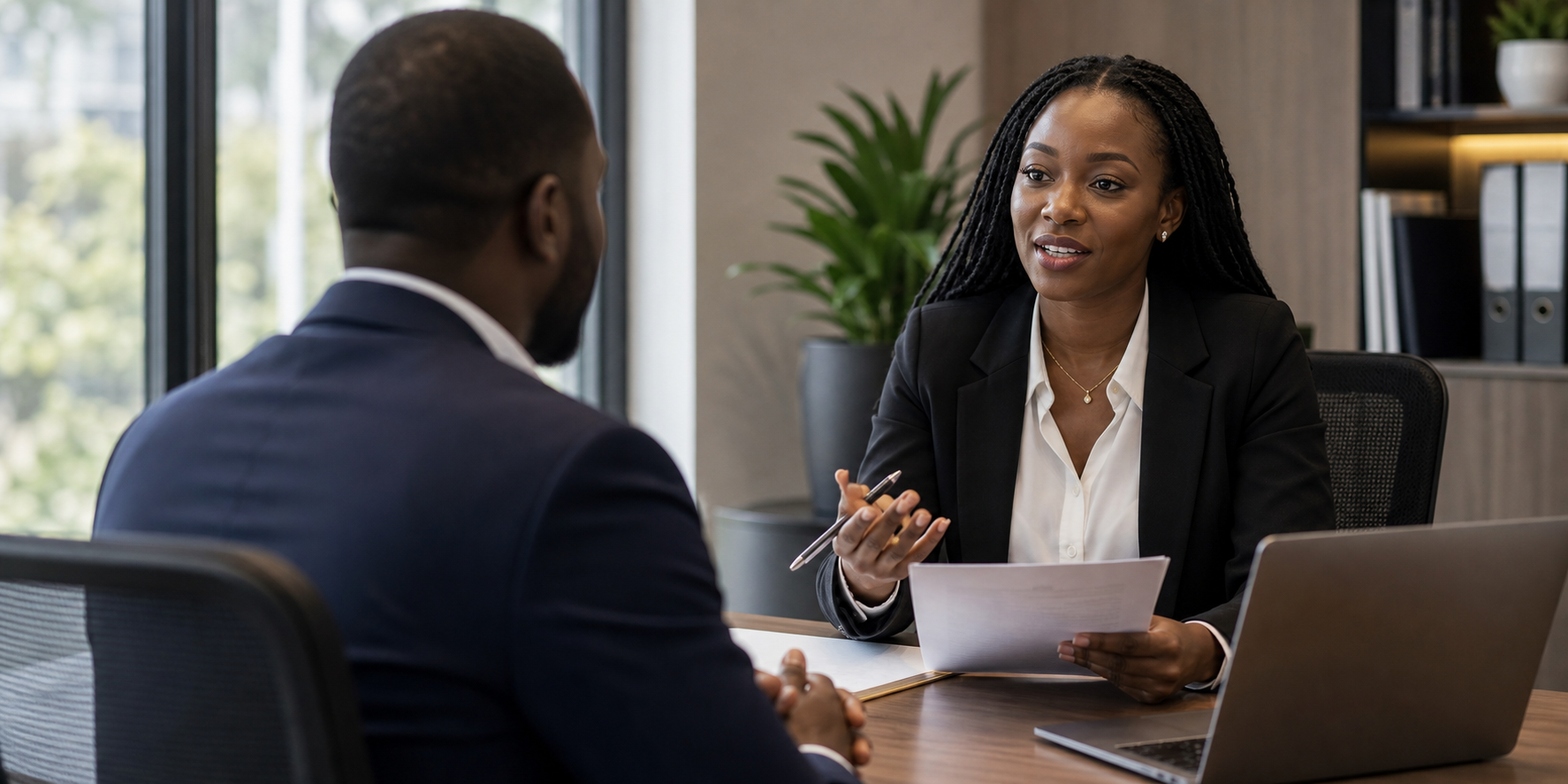 Black African leadership coaching session