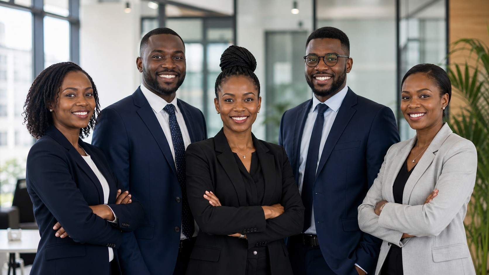 Black African consulting team
